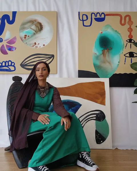 Saba Tadele at studio